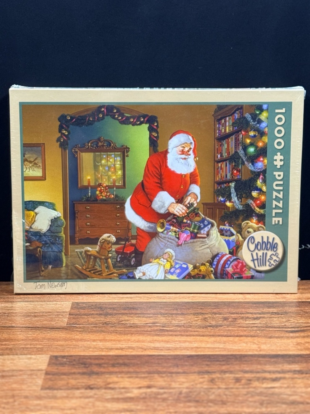 COBBLE HILL Tom Newsom “Santa Always Delivers” 1000 Pieces Puzzle